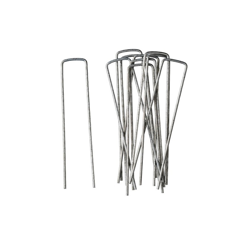 Agrafes métalliques galvanisées pour paillage et films de protection