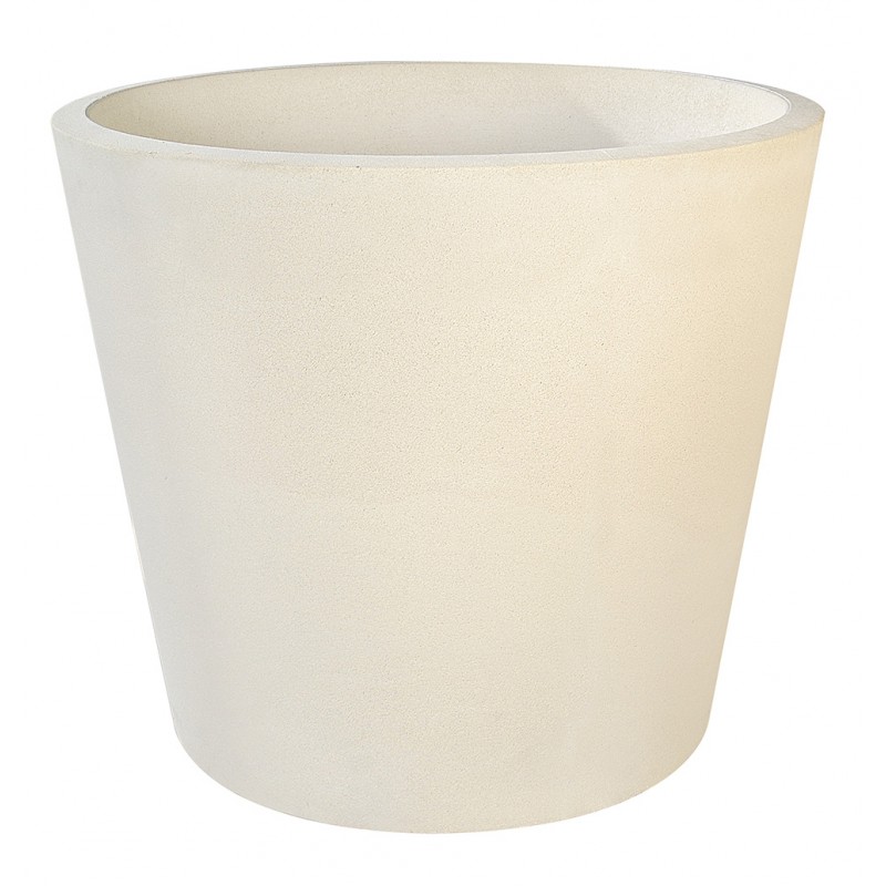 Vase rond tendance en béton pressé